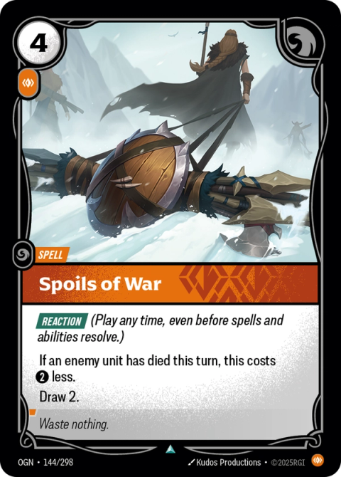 Spoils of War — Origins #144, art by Kudos Productions