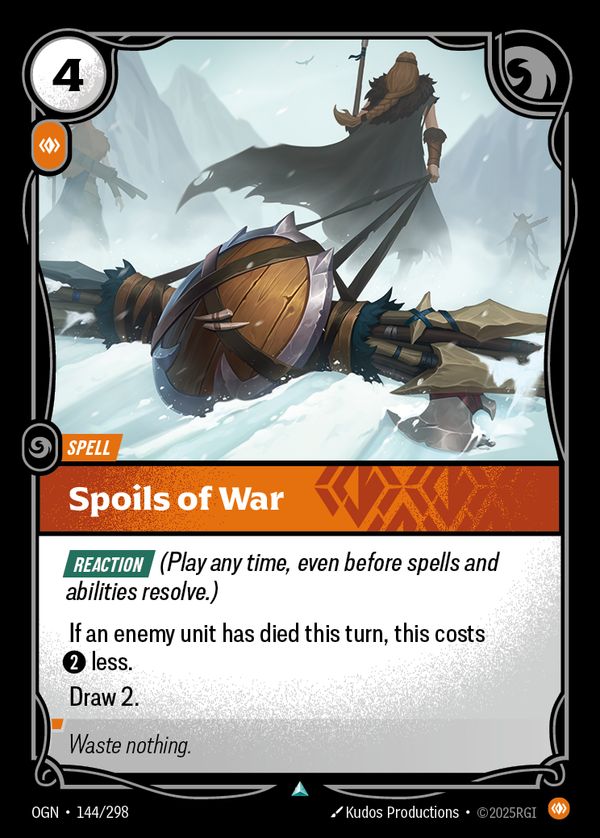 Spoils of War — Riftbound card