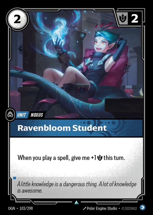 Ravenbloom Student — Riftbound card