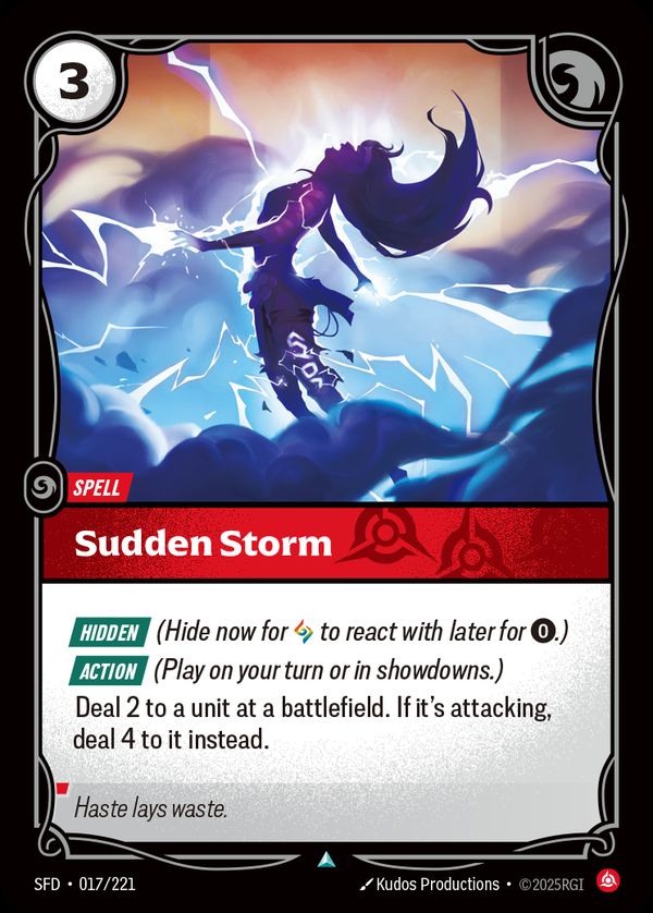 Sudden Storm — Riftbound card