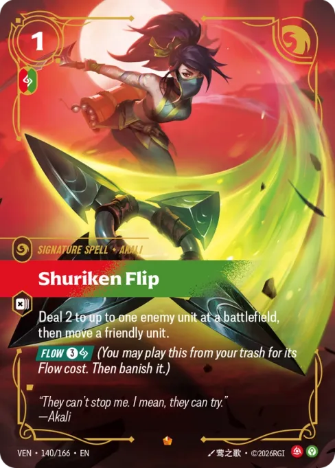 Shuriken Flip, VEN-140/166