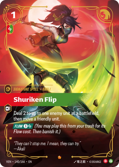 Shuriken Flip — Vendetta #140, art by 莺之歌