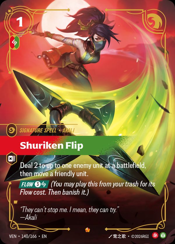 Shuriken Flip — Riftbound card