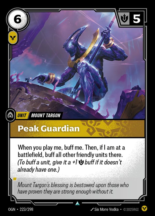 Peak Guardian — Riftbound card