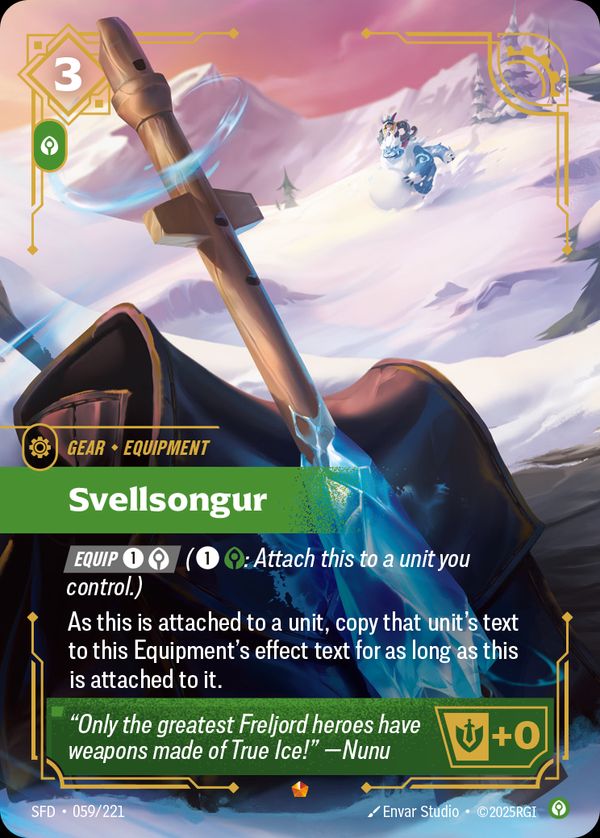 Svellsongur — Riftbound card