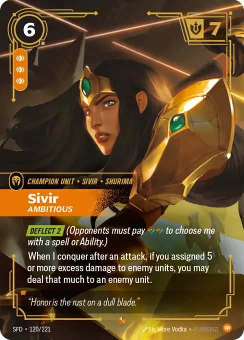 Sivir, Ambitious, SFD-120/221
