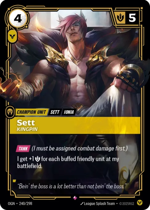 Sett, Kingpin, OGN-240/298