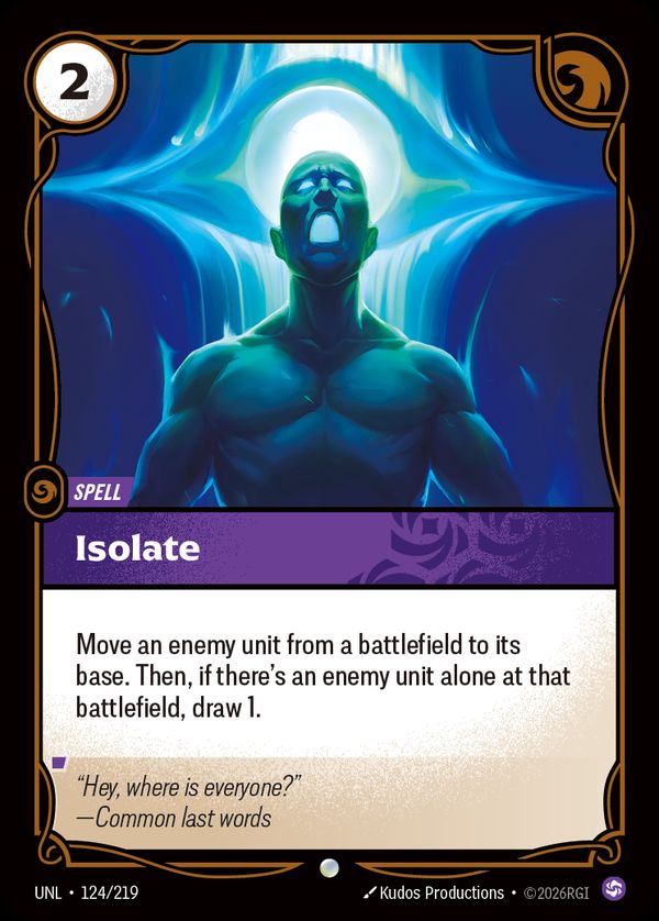 Isolate — Riftbound card