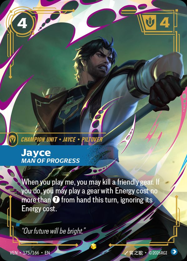 Jayce, Man of Progress (Overnumbered) — Riftbound card
