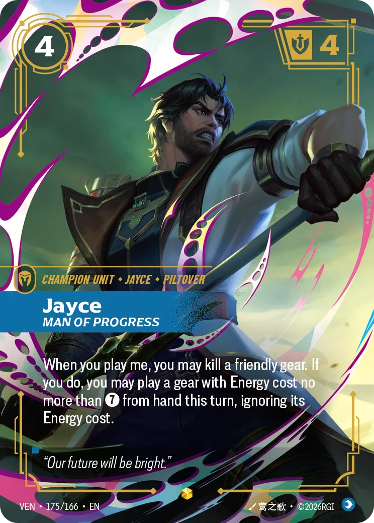 Jayce, Man of Progress