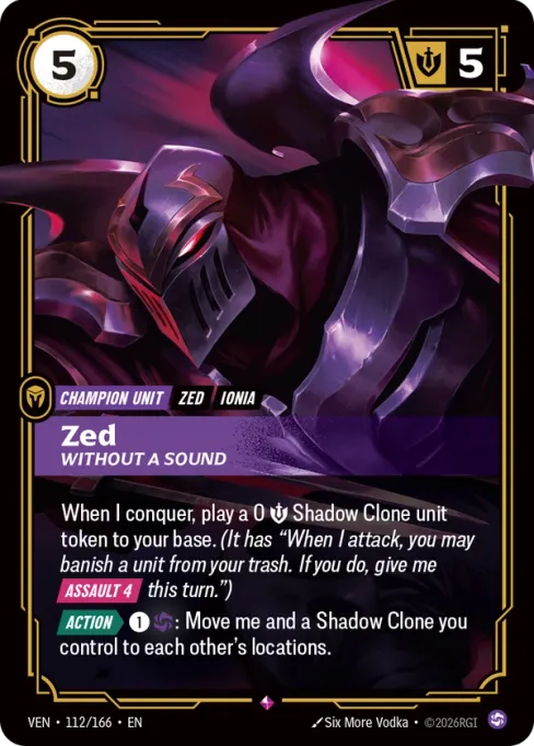 Zed, Without a Sound, VEN-112/166