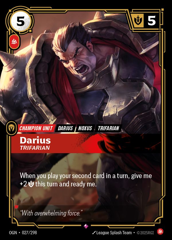 Darius, Trifarian — Riftbound card