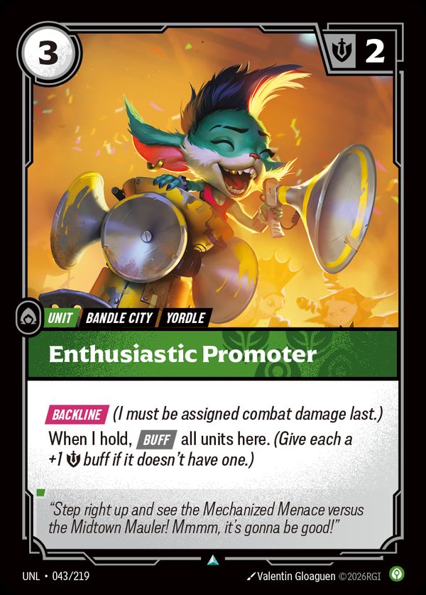 Enthusiastic Promoter — Riftbound card