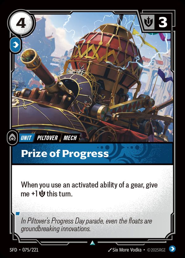 Prize of Progress — Riftbound card