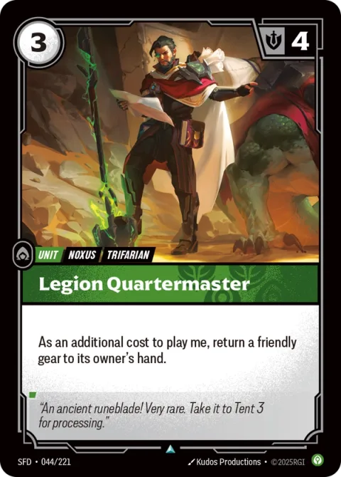 Legion Quartermaster SFD-044 영어판 카드 이미지