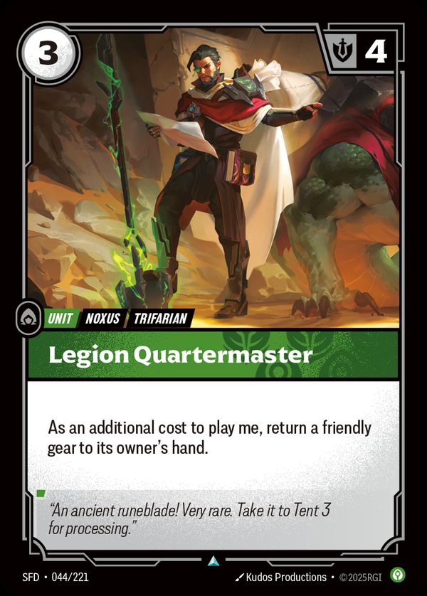Legion Quartermaster — Riftbound card
