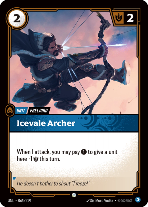 Icevale Archer — Unleashed #065, art by Six More Vodka