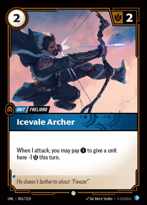 Icevale Archer — Riftbound card