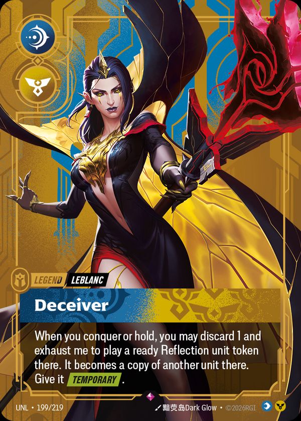 LeBlanc, Deceiver — Riftbound card