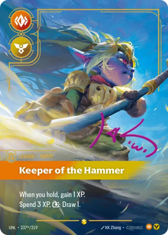 Poppy, Keeper of the Hammer (Signature) UNL-237_p1 Signature printing