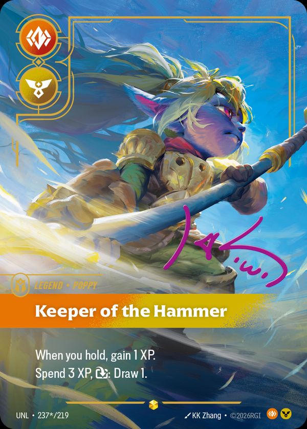 Poppy, Keeper of the Hammer (Signature) — Riftbound card