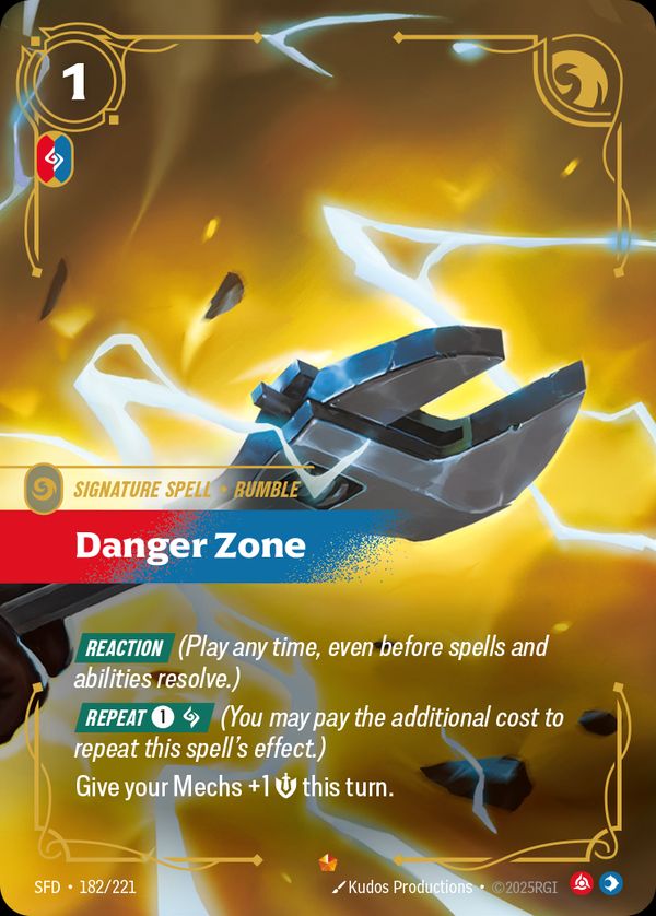 Danger Zone — Riftbound card