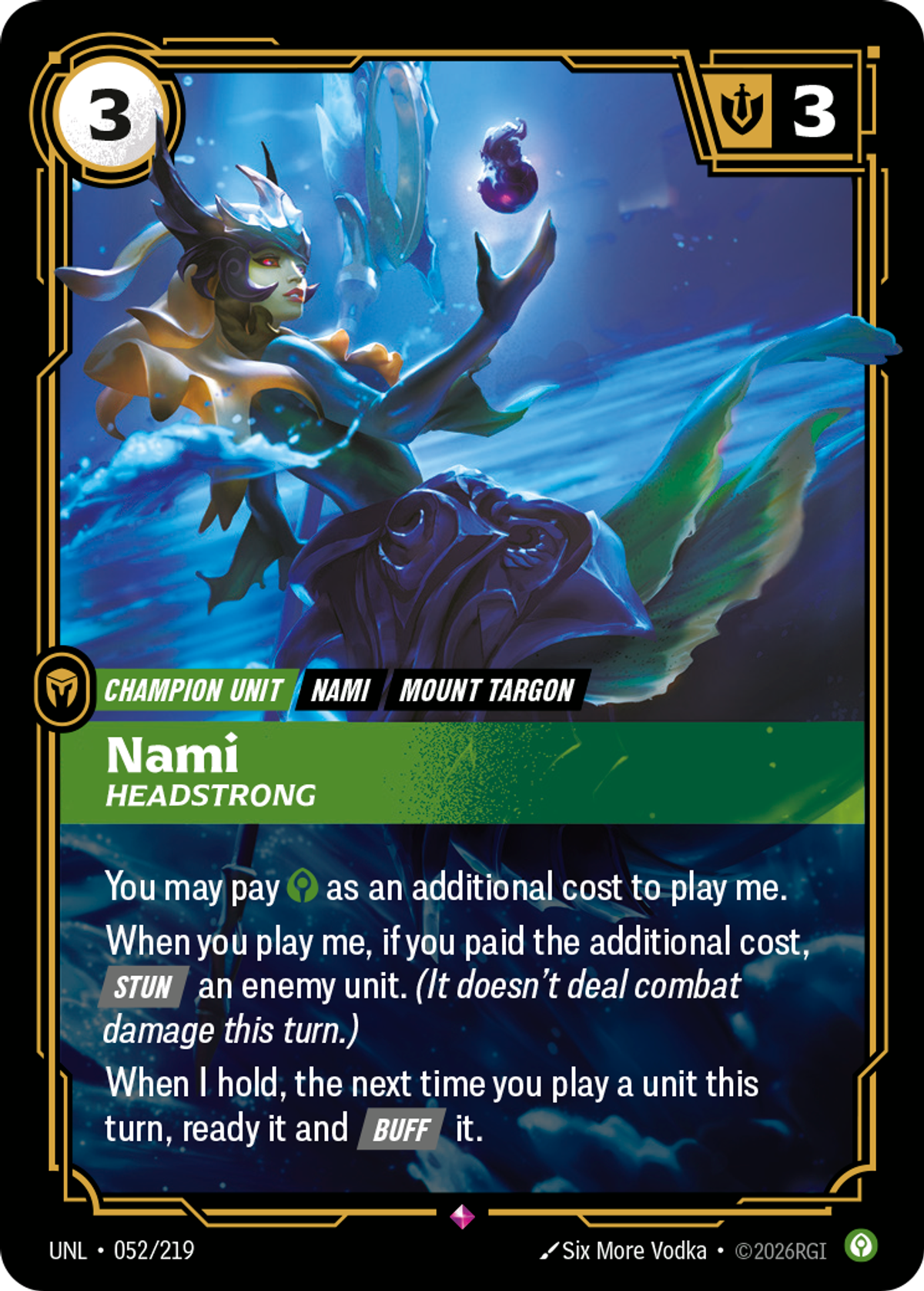 Nami, Headstrong
