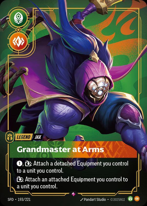 Jax, Grandmaster At Arms (Metal) (Best Of) — Riftbound card