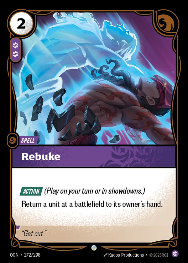 Rebuke — Riftbound card
