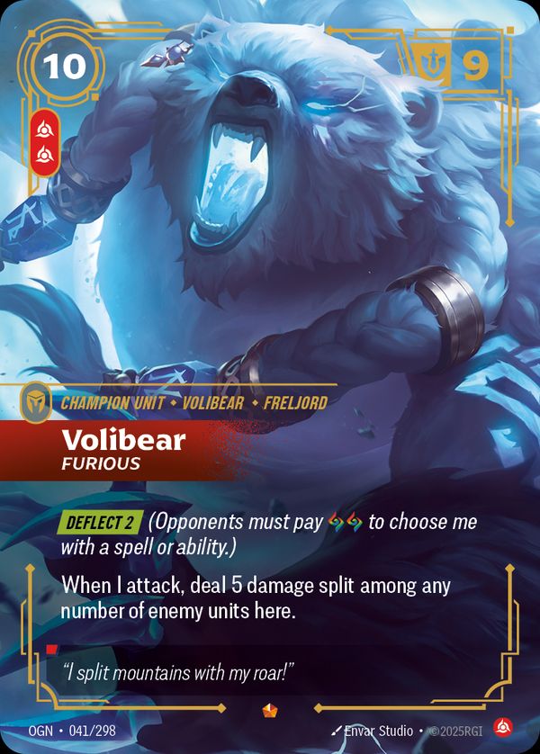 Volibear, Furious — Riftbound card