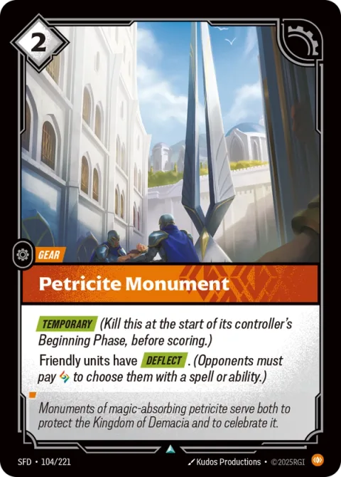 Petricite Monument SFD-104 영어판 카드 이미지