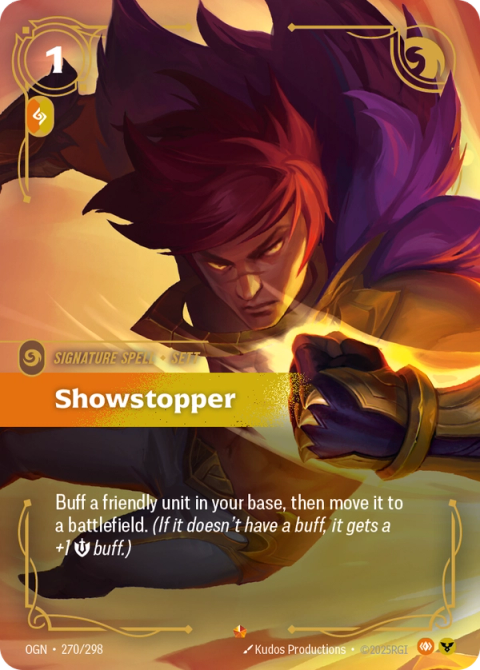 Showstopper — Origins #270, art by Kudos Productions