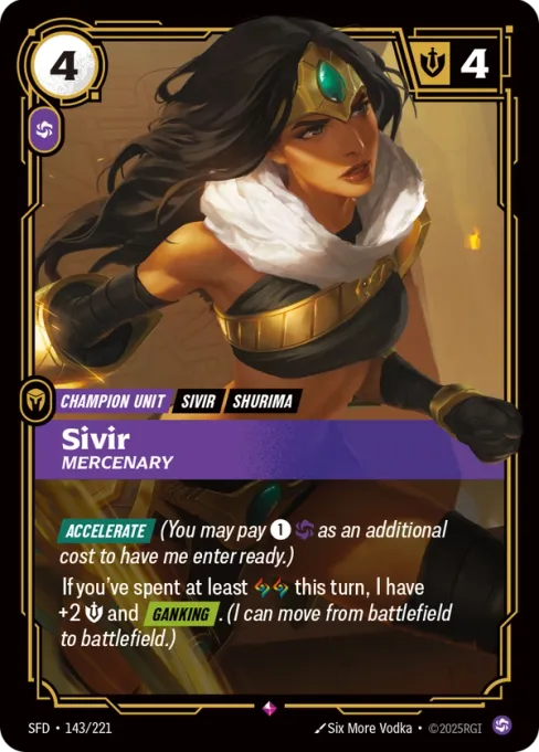 Sivir, Mercenary, SFD-143/221