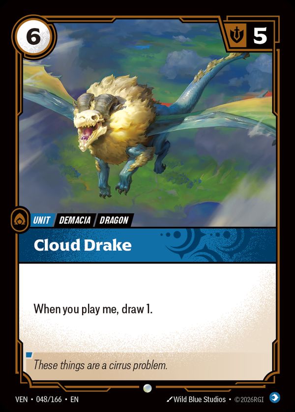 Cloud Drake — Riftbound card
