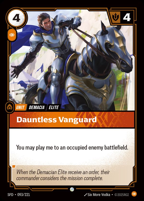 Dauntless Vanguard — Riftbound card