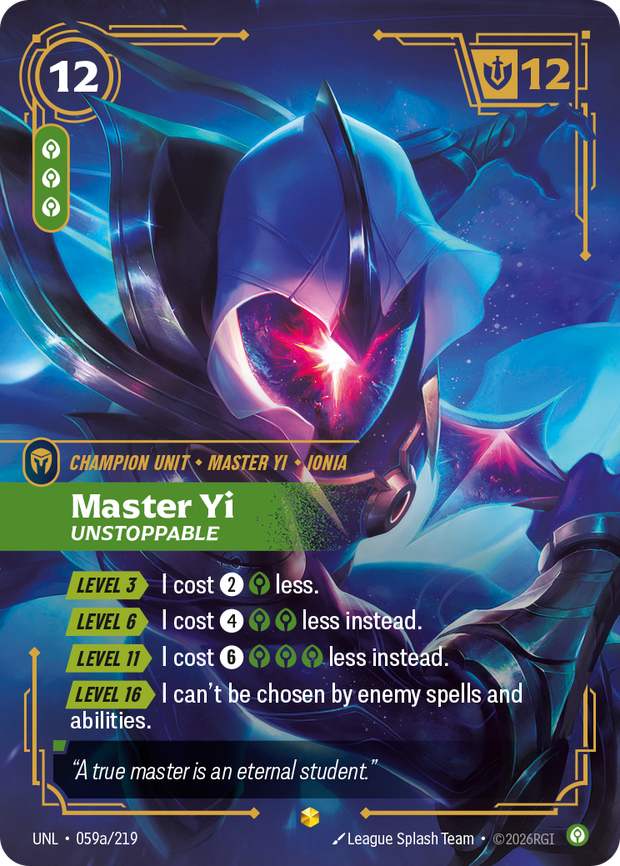 Master Yi - Unstoppable (Alternate Art)