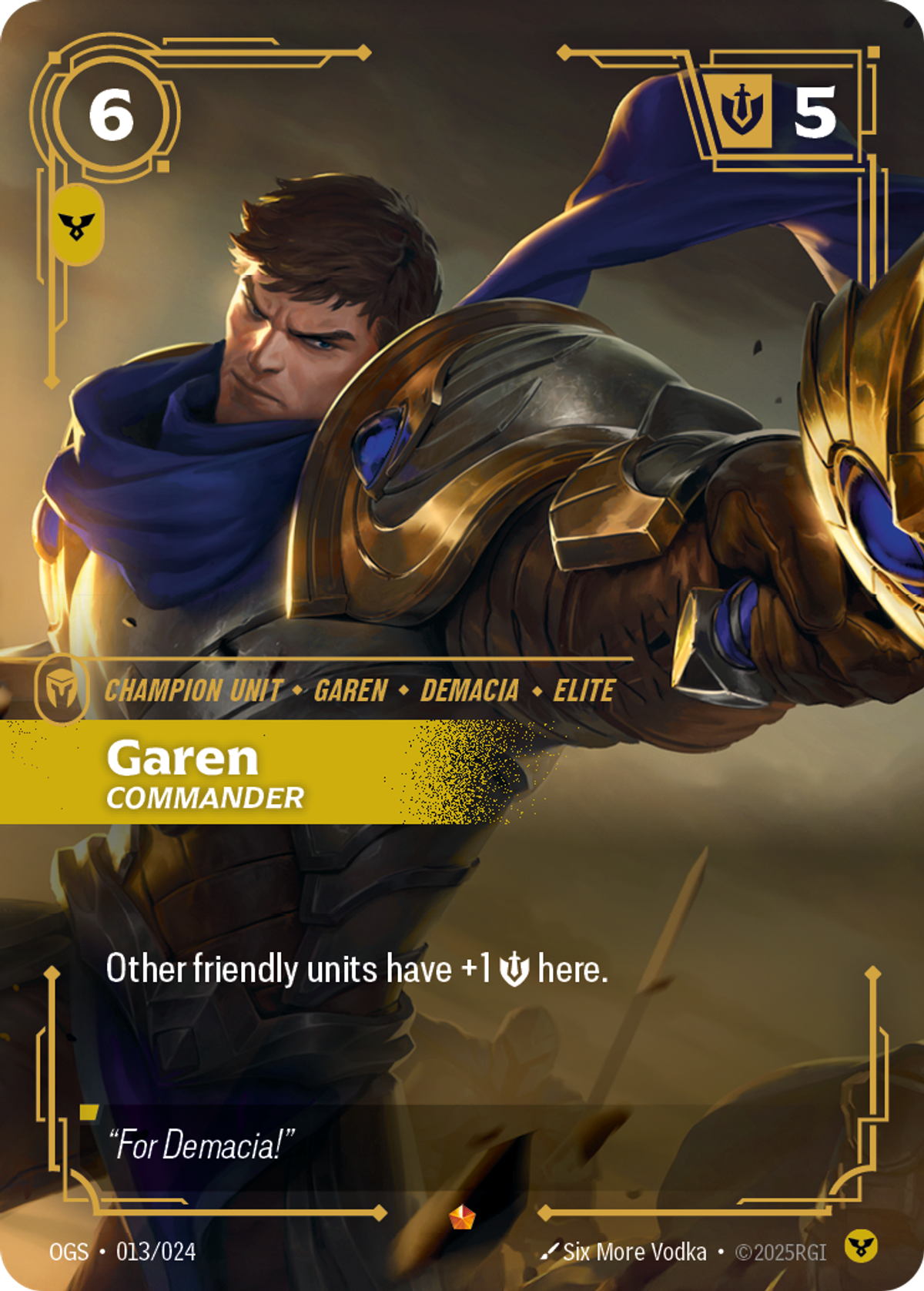 Garen, Commander