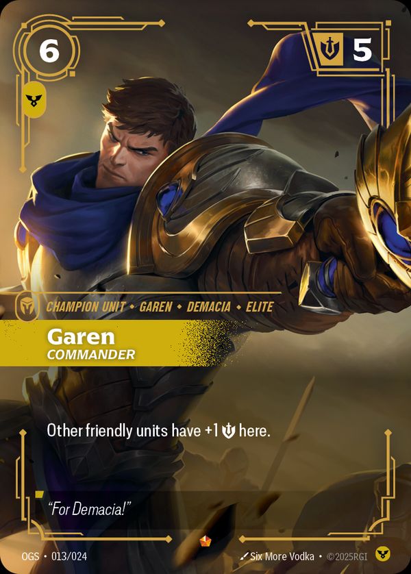 Garen, Commander — Riftbound card