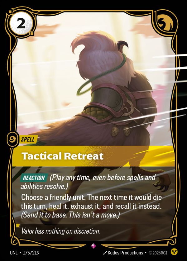Tactical Retreat — Riftbound card