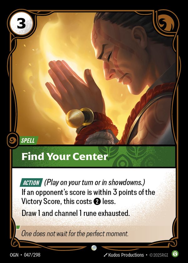 Find Your Center — Riftbound card