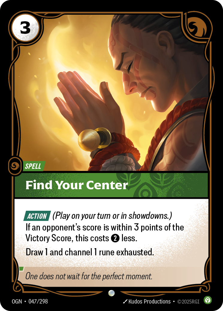 FIND YOUR CENTER
