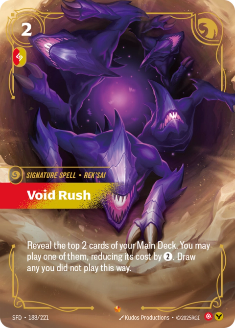 Void Rush — Spiritforged #188, art by Kudos Productions