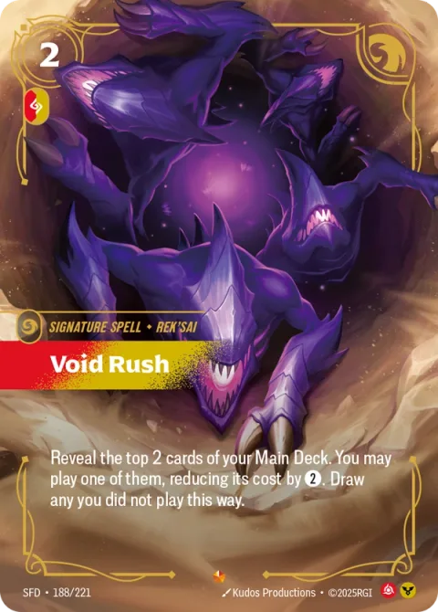 Void Rush SFD-188 영어판 카드 이미지