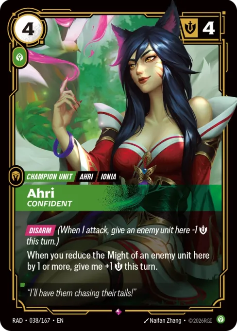 Ahri, Confident, RAD-038/167