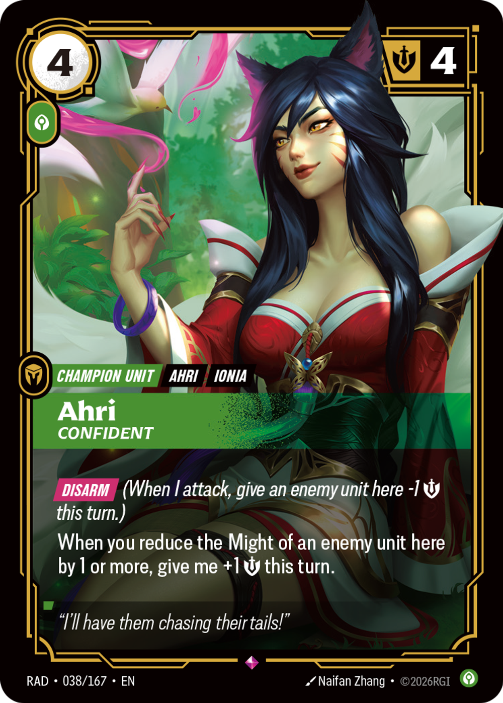 Ahri, Confident