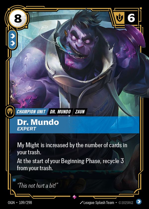 Dr. Mundo, Expert — Riftbound card