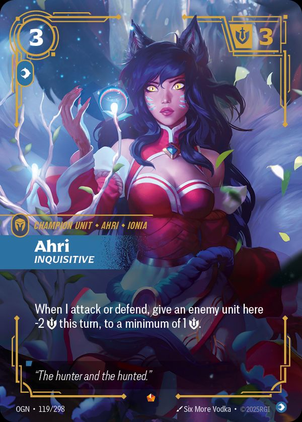 Ahri, Inquisitive — Riftbound card