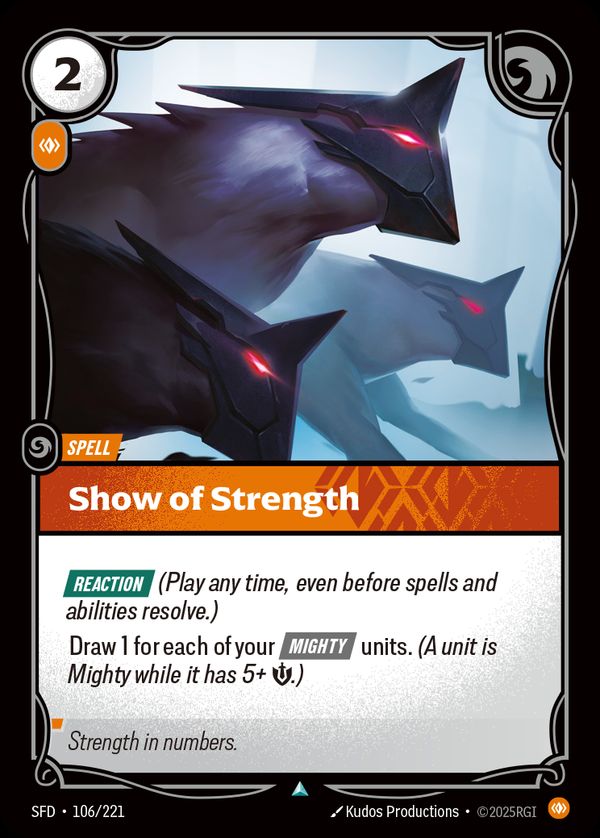 Show of Strength — Riftbound card