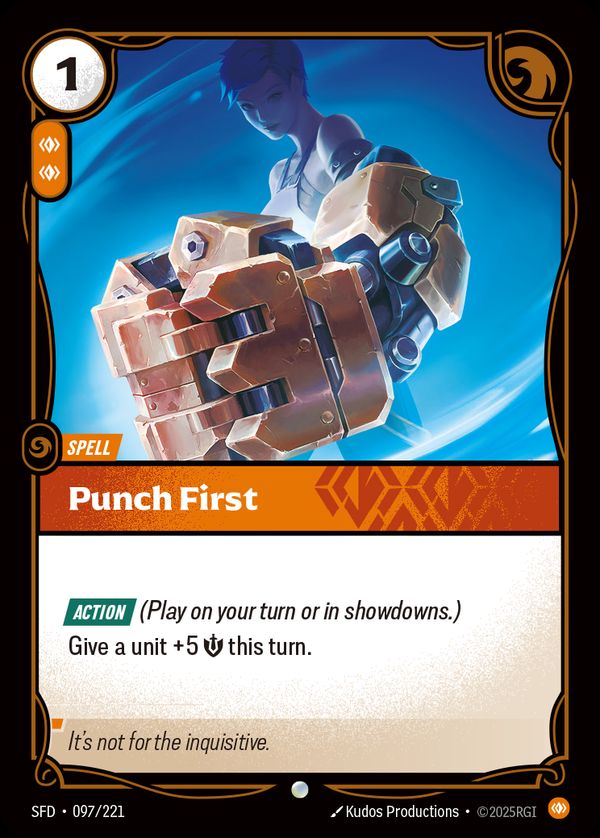 Punch First — Riftbound card