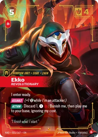 Ekko, Revolutionary — Riftbound Epic card RAD 021